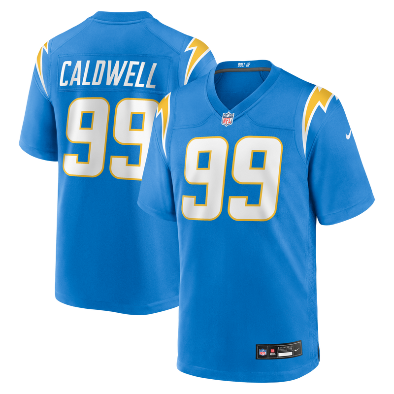 Los Angeles Chargers Jamaree Caldwell Nike Powder Blue Team Game Jersey
