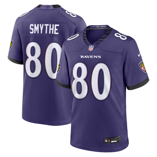 Baltimore Ravens Durham Smythe Nike Purple Team Game Jersey