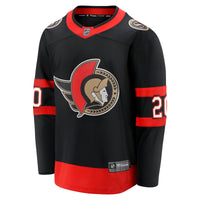 Ottawa Senators Fabian Zetterlund Fanatics Black Home Breakaway Jersey