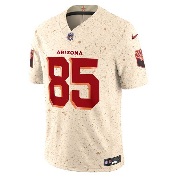 Arizona Cardinals Trey McBride Nike Natural 2025 Rivalries Collection Stitched Limited Jersey
