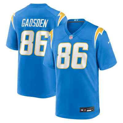 Los Angeles Chargers Oronde Gadsden Nike Powder Blue Team Game Jersey