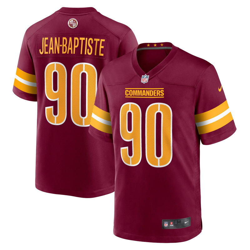 Washington Commanders Javontae Jean-Baptiste Nike Burgundy Game Jersey