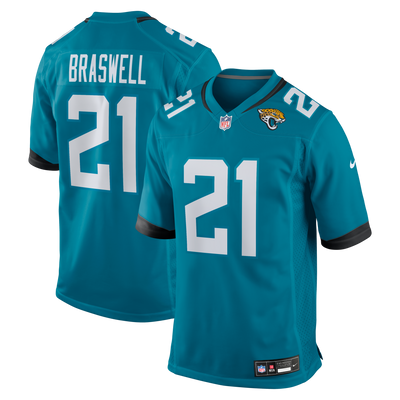 Jacksonville Jaguars Christian Braswell Nike Teal Team Game Jersey