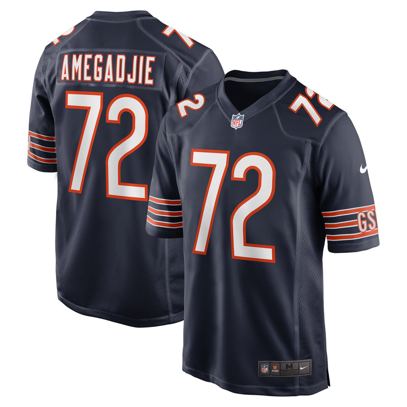Chicago Bears Kiran Amegadjie Nike Navy Game Jersey