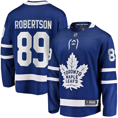 Toronto Maple Leafs Nicholas Robertson Fanatics Blue Home Premier Breakaway Player Jersey