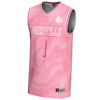 #1 Louisville Cardinals GameDay Greats Lightweight Basketball Fashion Jersey - Pink
