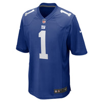 New York Giants Number 1 Groom Nike Royal Game Jersey