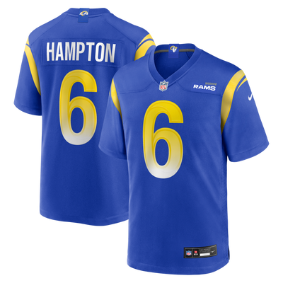 Los Angeles Rams Nick Hampton Nike Royal Team Game Jersey