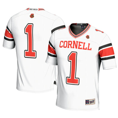 #1 Cornell Big Red GameDay Greats Football Jersey - White