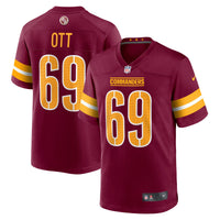 Washington Commanders Tyler Ott Nike Burgundy Game Jersey