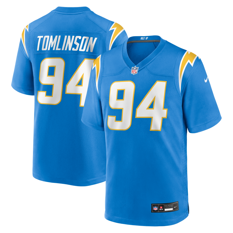 Los Angeles Chargers Dalvin Tomlinson Nike Powder Blue Team Game Jersey