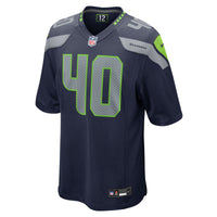 Seattle Seahawks Robbie Ouzts Nike College Navy Team Game Jersey