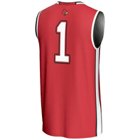 #1 Louisville Cardinals GameDay Greats Lightweight Basketball Jersey - Red