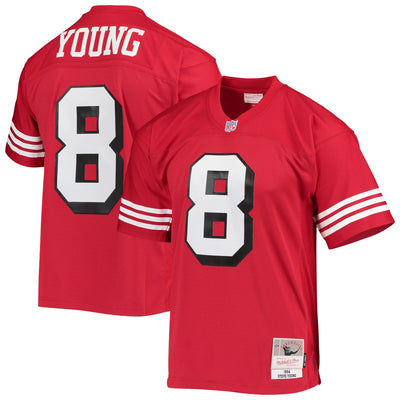 San Francisco 49ers Steve Young Mitchell & Ness Scarlet Legacy Replica Jersey