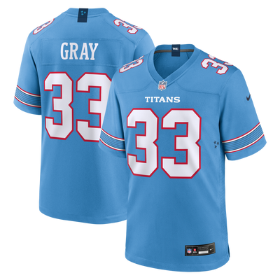 Tennessee Titans Cedric Gray Nike Light Blue Game Jersey