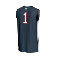 #1 Howard Bison GameDay Greats Lightweight Basketball Fashion Jersey - Navy