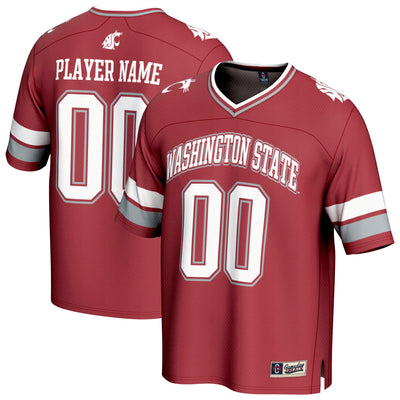 Washington State Cougars GameDay Greats NIL Pick-A-Player Football Fashion Jersey - Crimson
