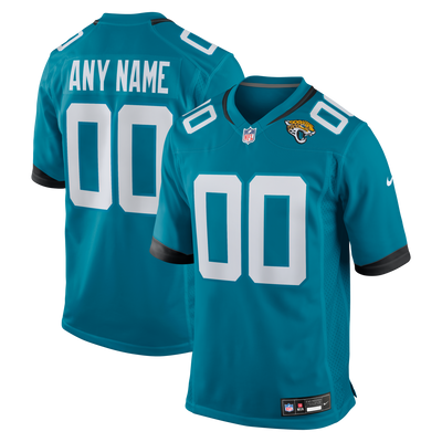 Jacksonville Jaguars Nike Teal Custom Game Jersey
