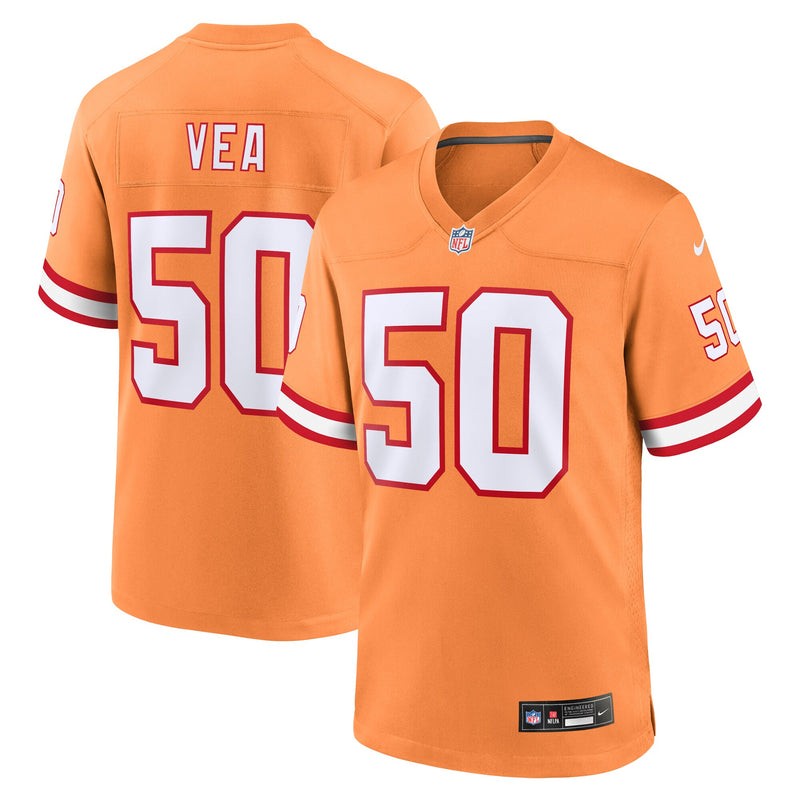 Tampa Bay Buccaneers Vita Vea Nike Orange Throwback Game Jersey