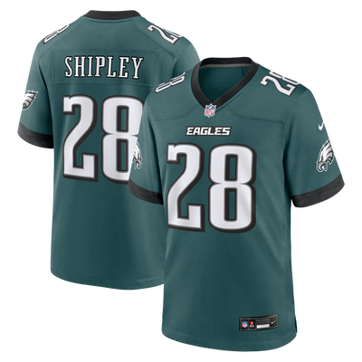 Philadelphia Eagles Will Shipley Nike Midnight Green Team Game Jersey