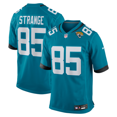 Jacksonville Jaguars Brenton Strange Nike Teal Team Game Jersey