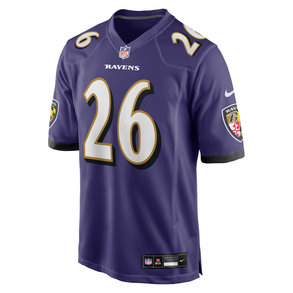 Baltimore Ravens Rasheen Ali Nike Purple Team Game Jersey