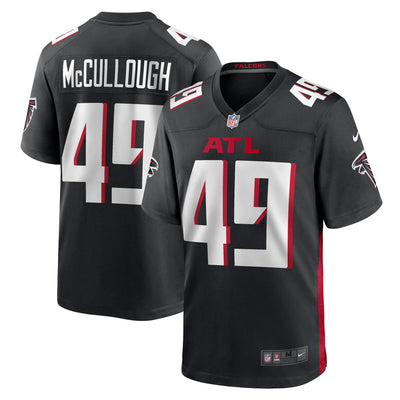 Atlanta Falcons Liam McCullough Nike Black Team Game Jersey