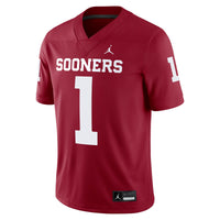 #1 Oklahoma Sooners Jordan Brand Game Jersey - Crimson