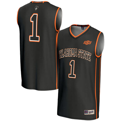 #1 Oklahoma State Cowboys GameDay Greats Lightweight Basketball Jersey - Black