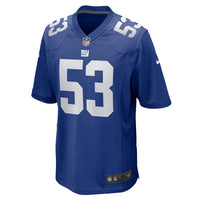 New York Giants Darius Muasau Nike Royal Team Game Jersey