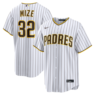 San Diego Padres Casey Mize Nike White Home Replica Jersey
