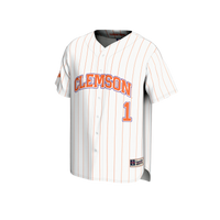 #1 Clemson Tigers GameDay Greats Lightweight Baseball Fashion Jersey - White