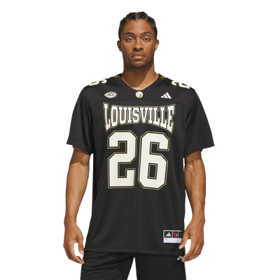 #26 Louisville Cardinals adidas For the Ville Premier Strategy Jersey - Black