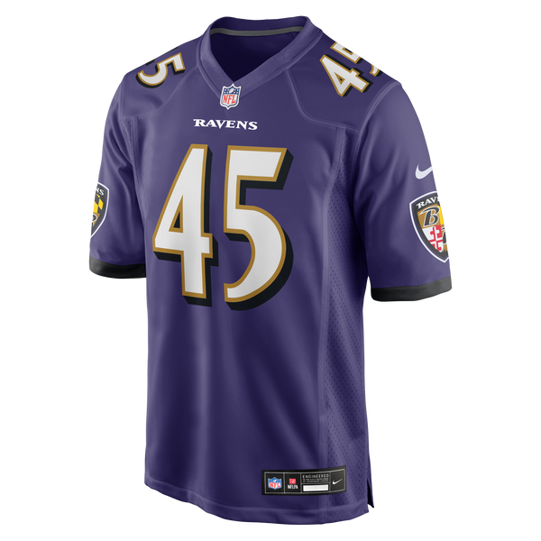 Baltimore Ravens Mike Green Nike Purple Team Game Jersey