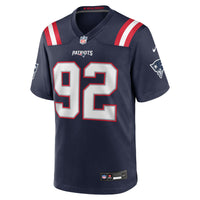 New England Patriots Joshua Farmer Nike Navy Team Game Jersey