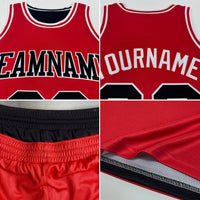 Custom Reversible Black Orange-White Double Side Sublimation Basketball Set Jersey