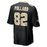 New Orleans Saints Bob Pollard Nike Black Game Retired Player Jersey