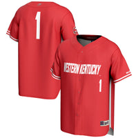 #1 Western Kentucky Hilltoppers GameDay Greats Lightweight Baseball Jersey - Red