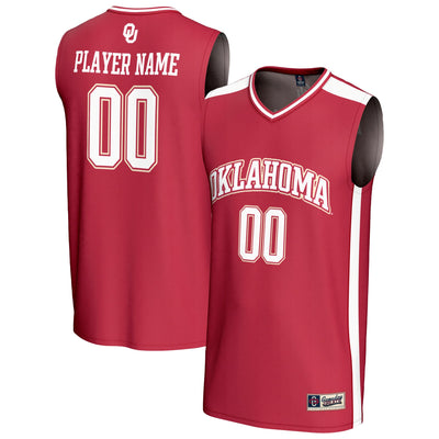 Oklahoma Sooners GameDay Greats NIL Pick-A-Player Lightweight Basketball Fashion Jersey - Crimson