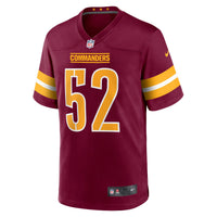 Washington Commanders Jamin Davis Nike Burgundy Player Game Jersey
