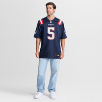 New England Patriots Dre'Mont Jones Nike Navy Team Game Jersey