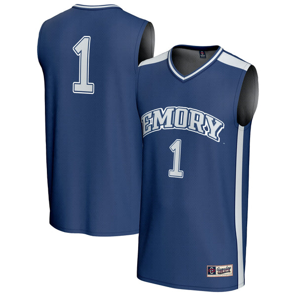 #1 Emory Eagles GameDay Greats Lightweight Collegiate Basketball Fashion Jersey - Blue