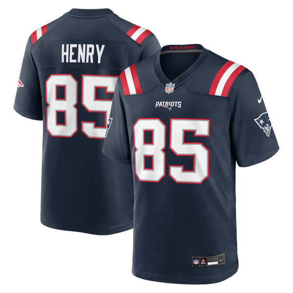 New England Patriots Hunter Henry Nike Navy Team Game Jersey