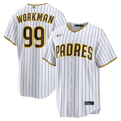 San Diego Padres Gage Workman Nike White Home Replica Jersey