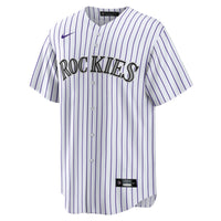 Colorado Rockies Nike White Home Blank Replica Jersey