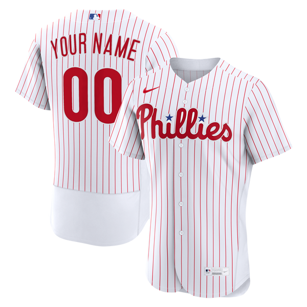 Philadelphia Phillies Nike White Home Authentic Custom Jersey