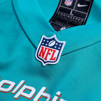 Miami Dolphins Rashard Lawrence Nike Aqua Team Game Jersey