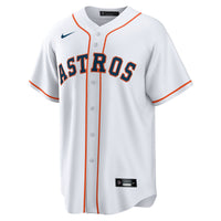 Houston Astros Nike White #1 Dad Home Replica Jersey