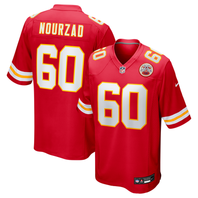 Kansas City Chiefs Hunter Nourzad Nike Red Game Jersey