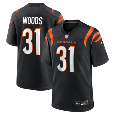 Cincinnati Bengals Ickey Woods Nike Black Retired Player Game Jersey